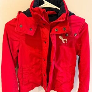 Abercrombie Red Kids Jacket Water /Wind resistant